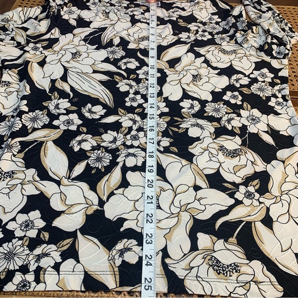 JM Collection floral top shirt blouse - Picture 6 of 9